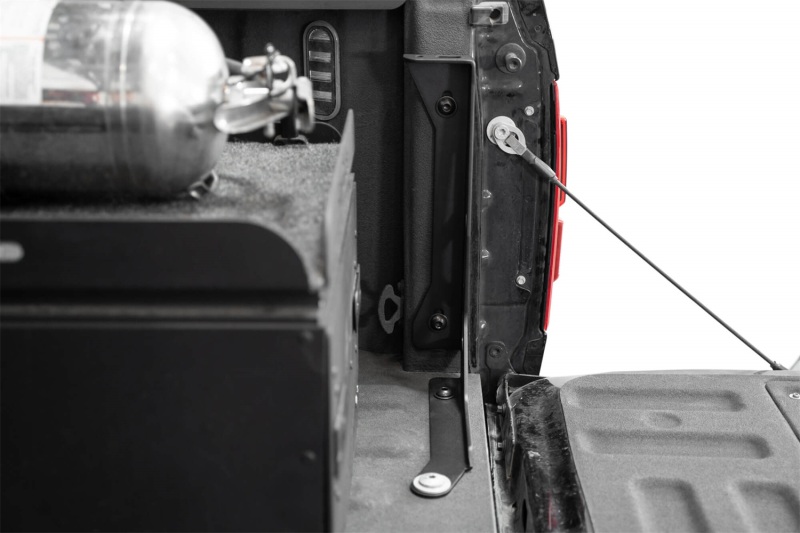 Ford Raptor Bed Channel Stiffeners - Driver/Passenger Side - Addictive Desert Designs - Hammer Black Powder Coat Finish - `17-`20